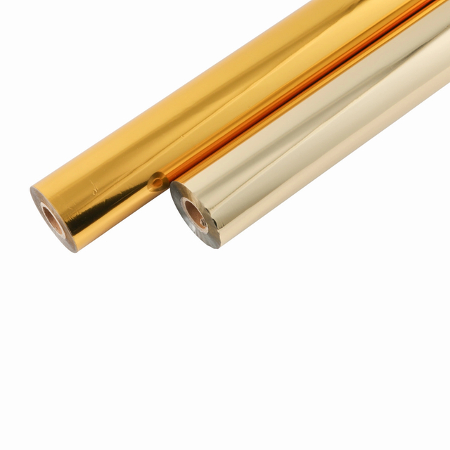 Feuille réactive de Toner de bricolage de décoration d'échange de Minc d'or et d'argent brillant en gros 